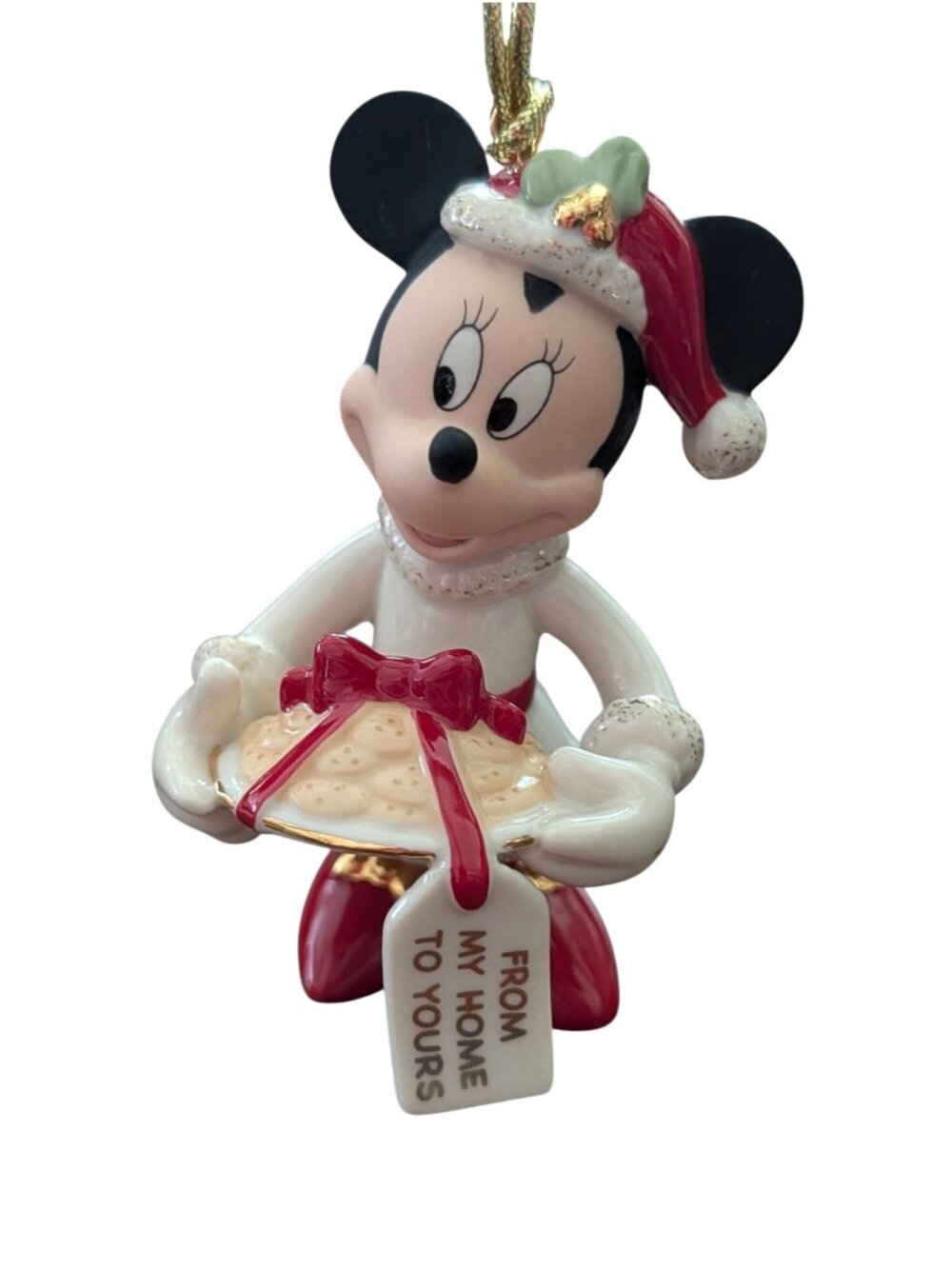 Disney Lenox Minnie Mouse Christmas Ornament "From My Home To Yours" Showcase Co